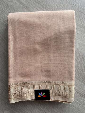 Handloom Tissue Blend Maheswari Silk Cotton Saree-11385