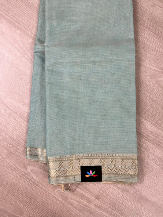 Handloom Tissue Blend Maheswari Silk Cotton Saree -11387