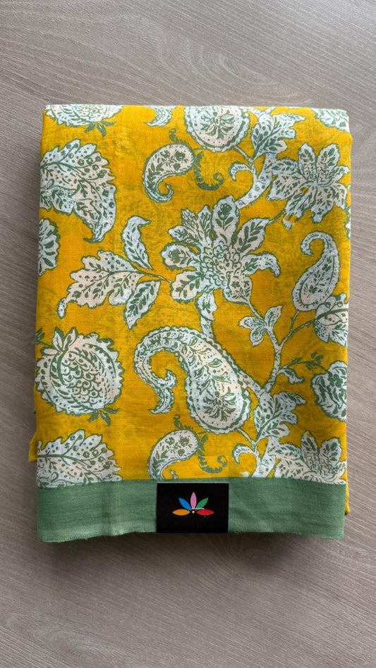 Printed Fine Mul Cotton Saree-25421