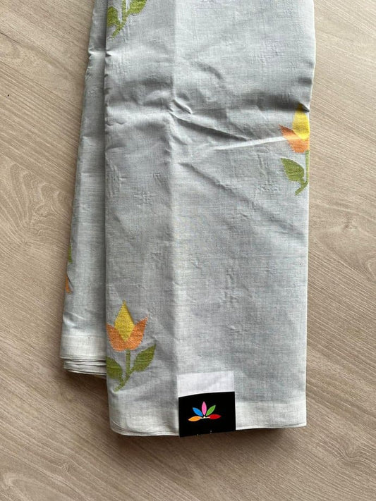 Handloom Fine Bengal Cotton Jamdani Saree-12098