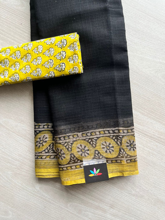 Handblock Printed Kota Doria Saree -12104-12113