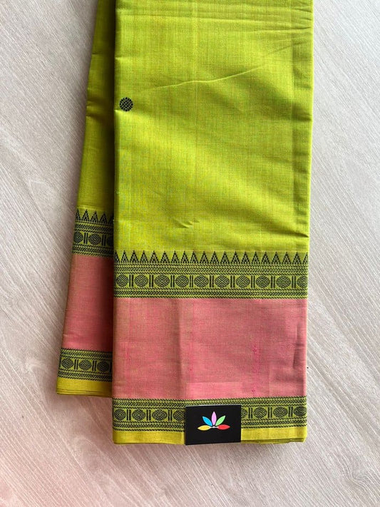 Handwoven Kanchi Cotton Saree -12125