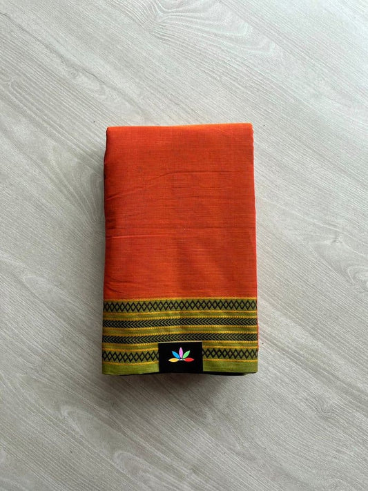 Handwoven Kanchi Cotton Saree -12126