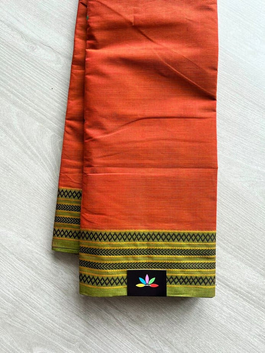 Handwoven Kanchi Cotton Saree -12126