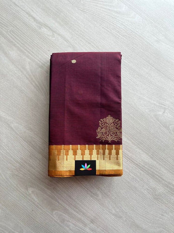 Handwoven Kanchi Cotton Saree -12130