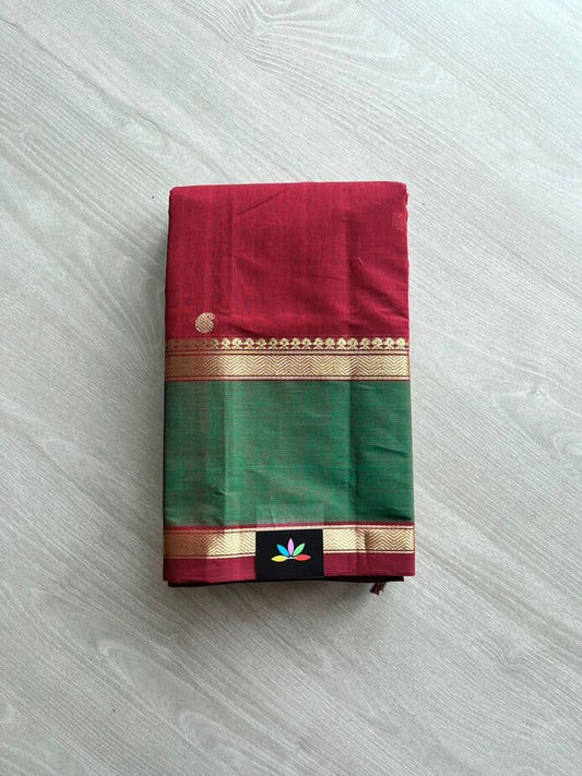 Handwoven Kanchi Cotton Saree -12133