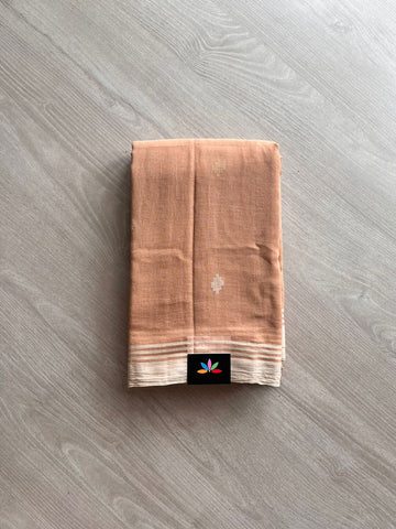 Handwoven Bengal Soft Cotton Jamdani Saree -12159