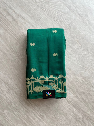 Handwoven Bengal Soft Cotton Jamdani Saree -12164