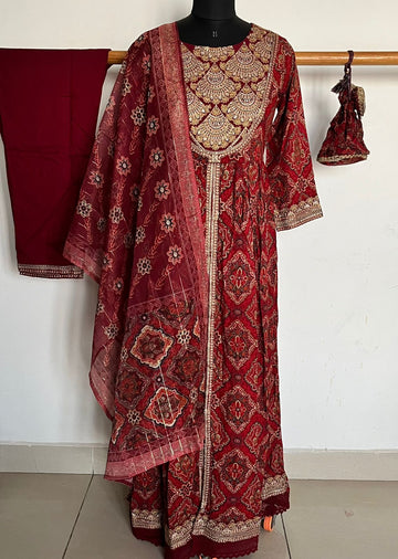 Georgette 3 Piece Stitched Salwar Suit Set - 12179, 12181, 12184, 12187