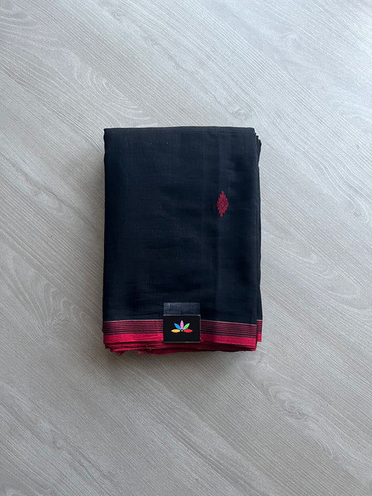 Handwoven Bengal Soft Cotton Jamdani Saree -13097-13098