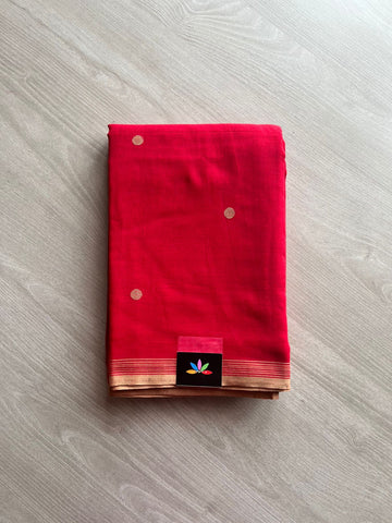 Handwoven Bengal Soft Cotton Jamdani Saree -13099-13101