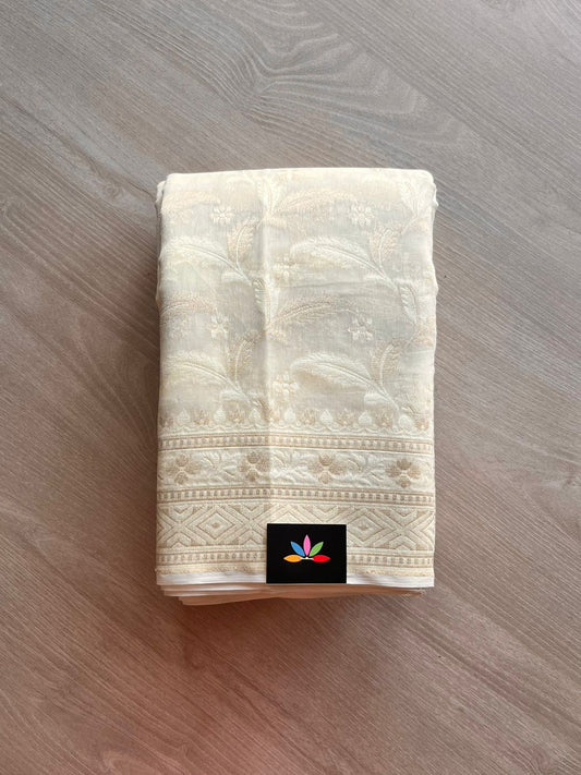 Handloom Banarasi Cotton Saree -13131