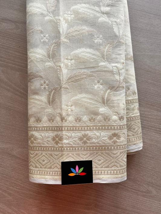 Handloom Banarasi Cotton Saree -13131