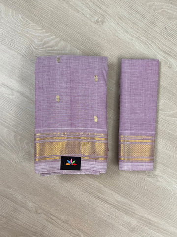 Traditional Handloom Cotton Paithani Saree -13257