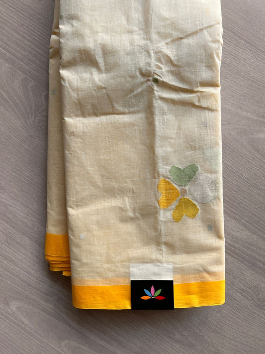 Handloom Fine Bengal Cotton Jamdani Saree-13360