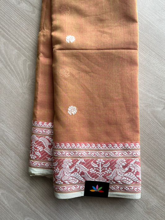 Handloom Baluchari Soft Cotton Saree -13511