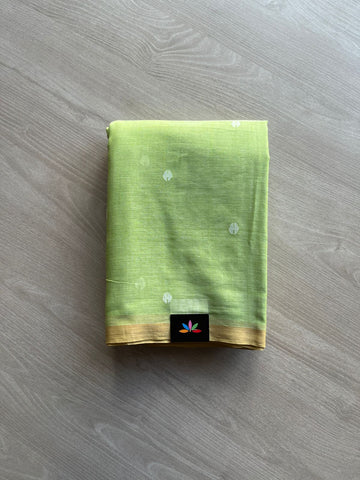 Handwoven Bengal Soft Cotton Jamdani Saree- 13527