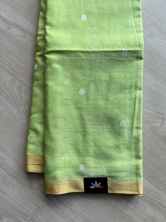 Handwoven Bengal Soft Cotton Jamdani Saree- 13527