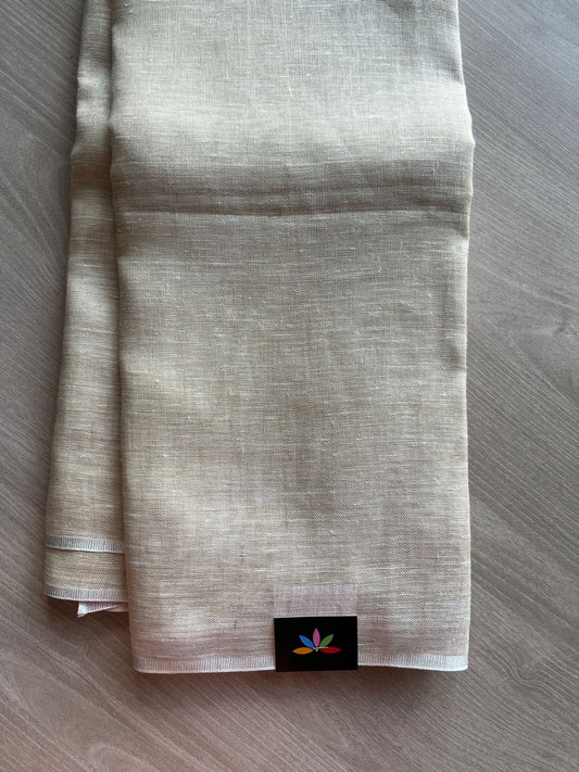 Simple Linen Saree -13540