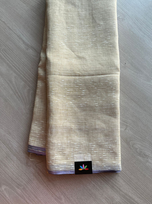 Simple Linen Saree -13547