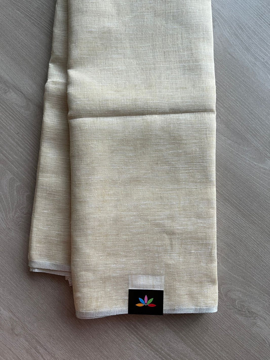 Simple Linen Saree -13551