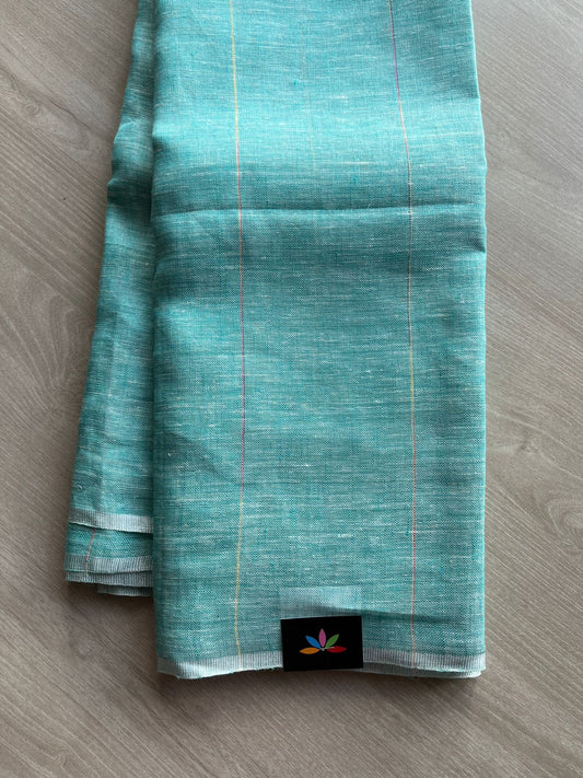 Simple Linen Saree -13555