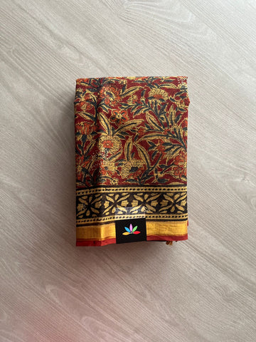 Kalamkari Design Print Kota Cotton Sarees-13610