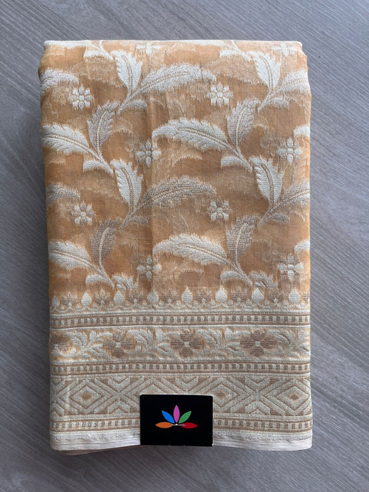 Handloom Banarasi Cotton Saree -13718