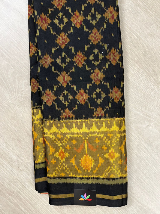 Contrast Border Handloom Patola Silk Saree -13760