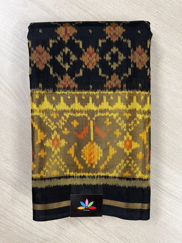 Contrast Border Handloom Patola Silk Saree -13760