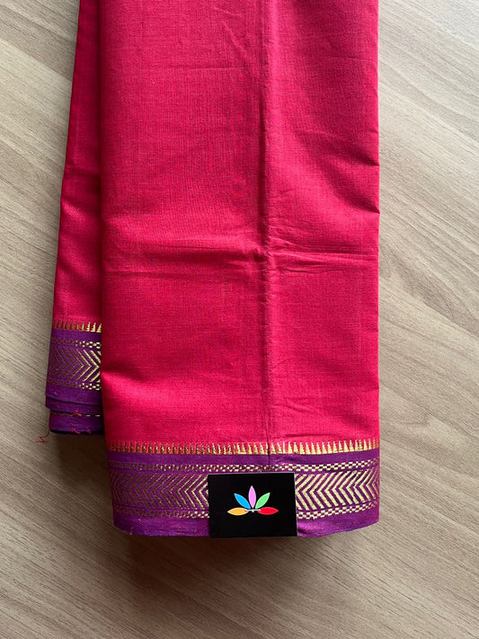 Simple Border Mangalagiri Cotton Saree -13785