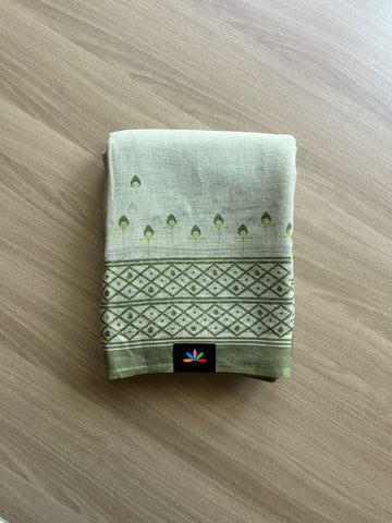 Printed Fine Linen Saree -13800