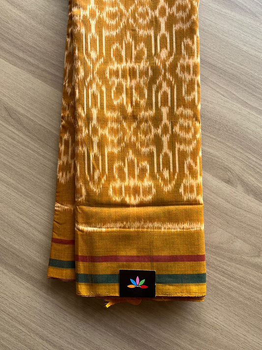 Handwoven Pochampally Ikkat Cotton Saree -13846