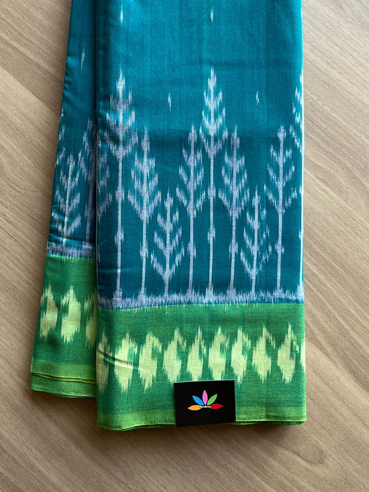 Handwoven Pochampally Ikkat Cotton Saree -13848