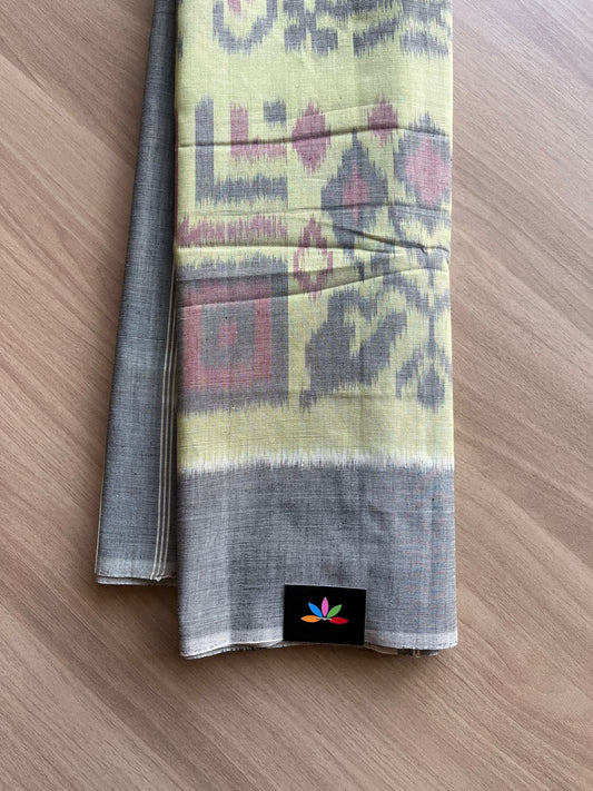 Handwoven Pochampally Ikkat Cotton Saree -13849