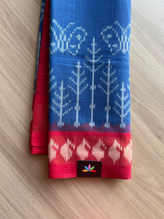 Handwoven Pochampally Ikkat Cotton Saree -13851