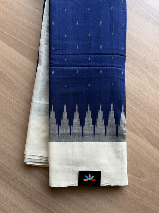 Handwoven Pochampally Ikkat Cotton Saree -13854-13856