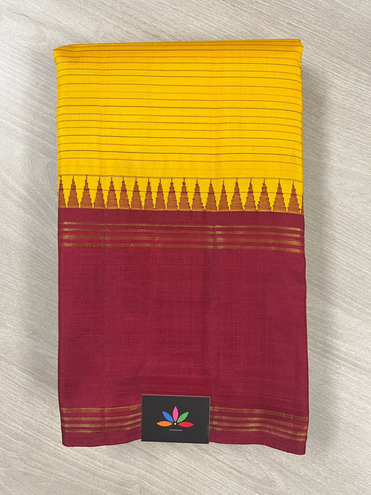Korvai Border Handloom Pure Kancheevaram Silk Saree -140