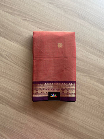 Handwoven Kanchi Cotton Saree -14026