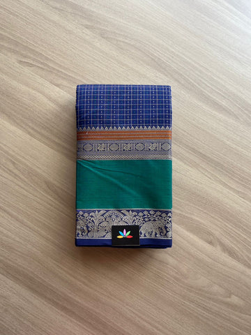 Handwoven Kanchi Cotton Saree -14033