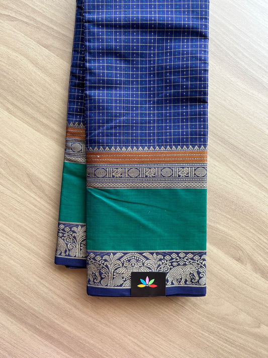 Handwoven Kanchi Cotton Saree -14033