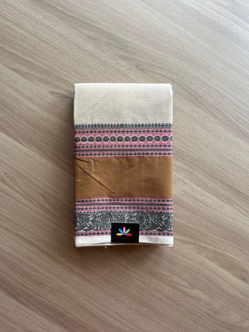 Handwoven Kanchi Cotton Saree -14034