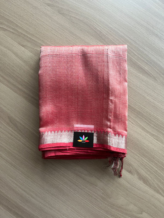 Zari Checks Handloom Mangalagiri Silk Cotton Saree-14182