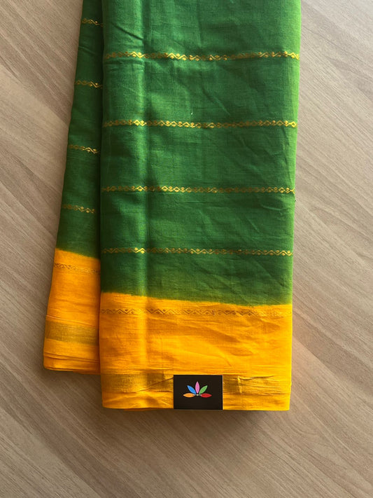 Velthari Stripes Cotton Saree with Contrast Border -14301