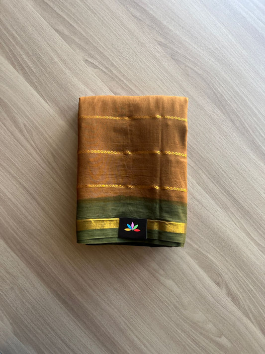 Velthari Stripes Cotton Saree with Contrast Border -14302