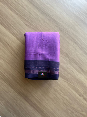 Tissue Blended Contrast Border Cotton Saree -14303