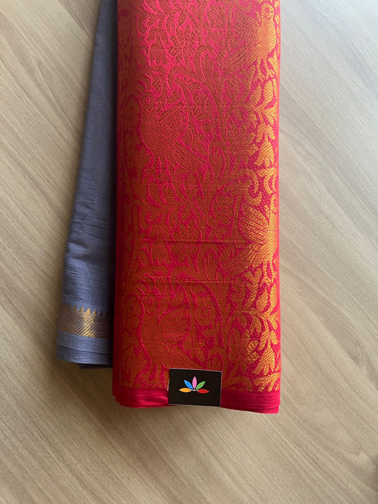 Half and Half  Vanasingaram Cotton Saree-14332