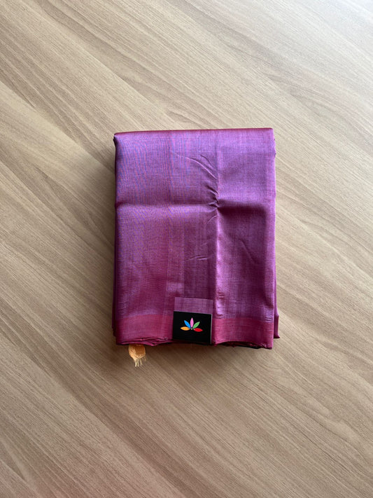 Borderless Mangalagiri Silk Cotton with Contrast Pallu-14389