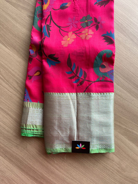 Paithini Design Print Mangalagiri Silk Cotton Saree-14396