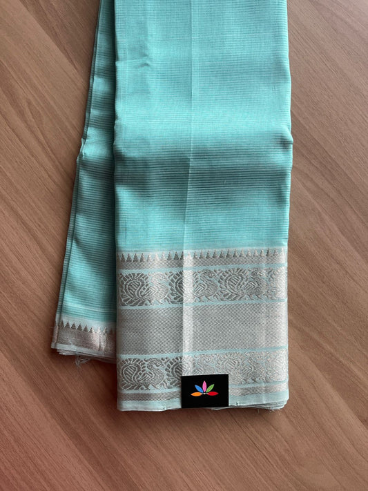 Annam Border Mangalagiri Silk Cotton Saree -14405